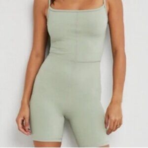 Aritzia Wilfred Free Divinity Romper Silver Sage Green Sz. S NWT